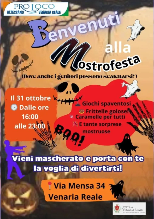 Halloween ad Altessano Venaria Reale: La Mostrofesta è Confermata!